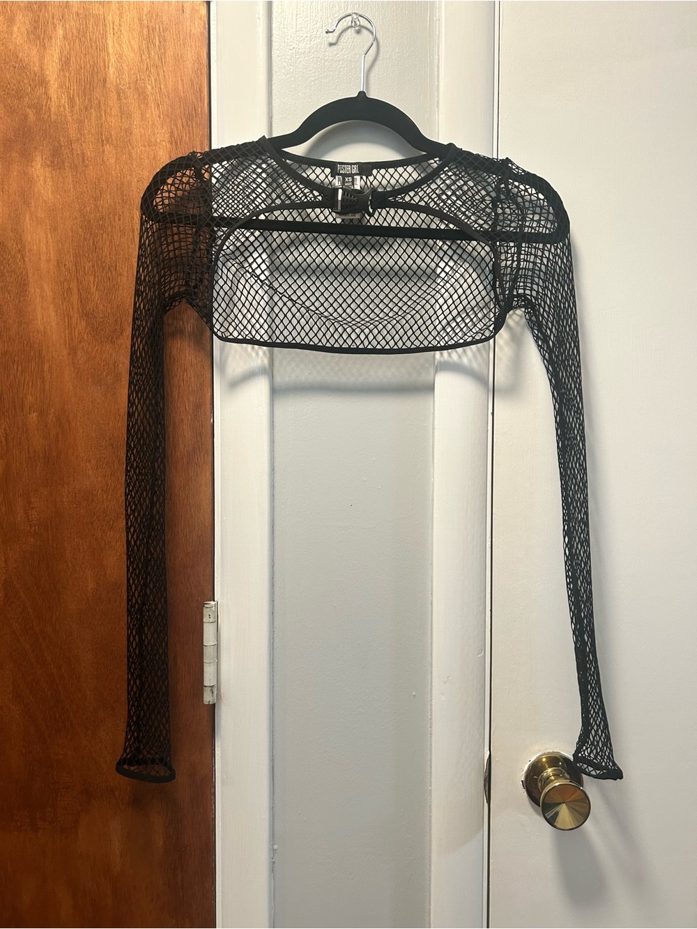 Fishnet layering top